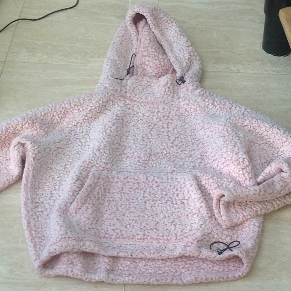 Fuzzy PINK by Victoria Secret hoodie
